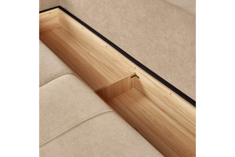 3-seters sofa Innvik - Brun, 213x156 cm - Møbler - Sofaer - Sovesofaer