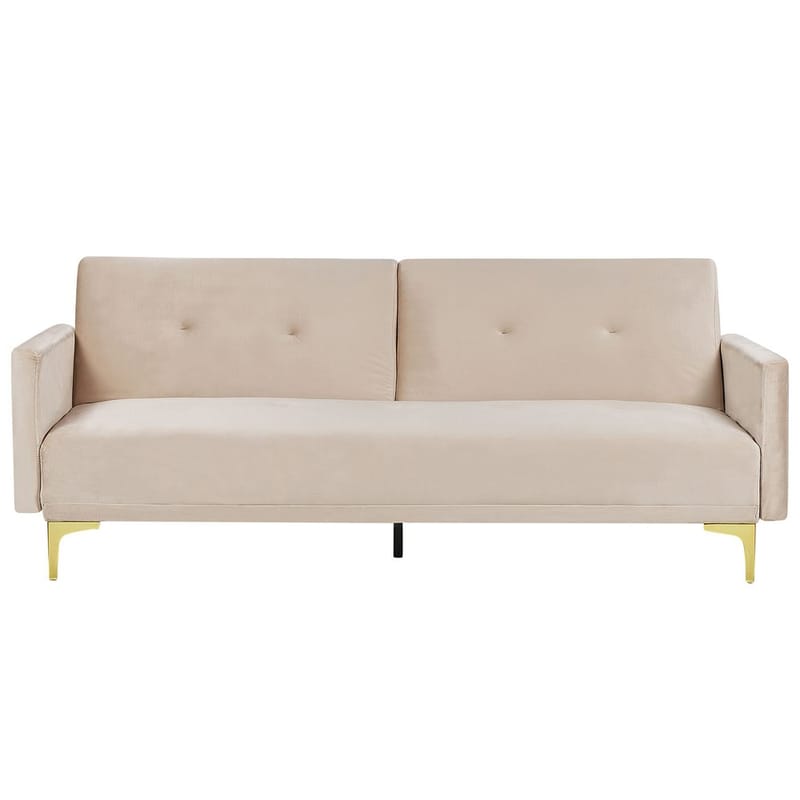 3-seters sofa Lucan - Beige, gull - Møbler - Sofaer - Sovesofaer