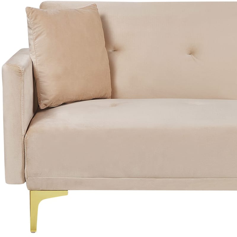 3-seters sofa Lucan - Beige, gull - Møbler - Sofaer - Sovesofaer