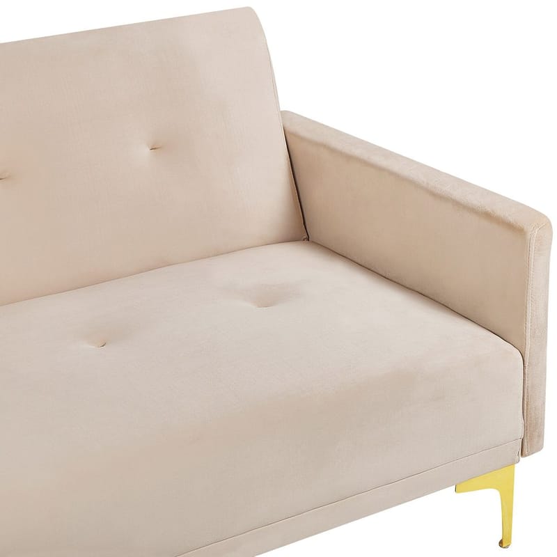 3-seters sofa Lucan - Beige, gull - Møbler - Sofaer - Sovesofaer