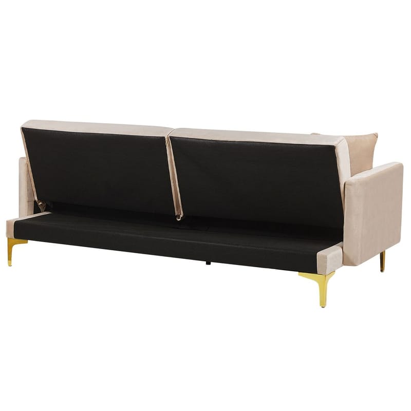3-seters sofa Lucan - Beige, gull - Møbler - Sofaer - Sovesofaer