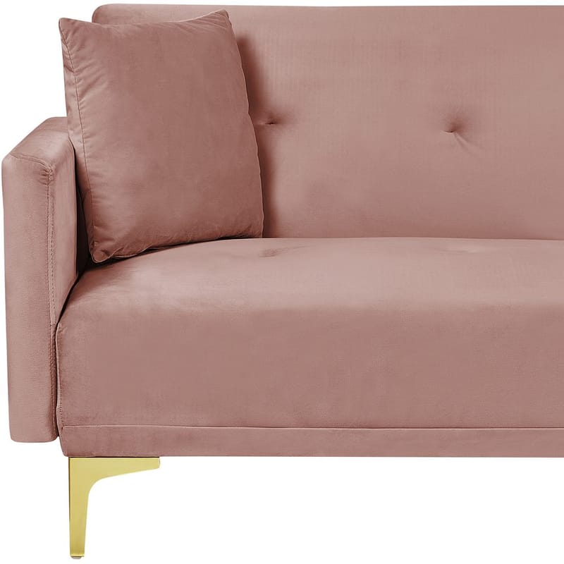 3-seters sofa Lucan - Rosa, Gull - Møbler - Sofaer - Sovesofaer