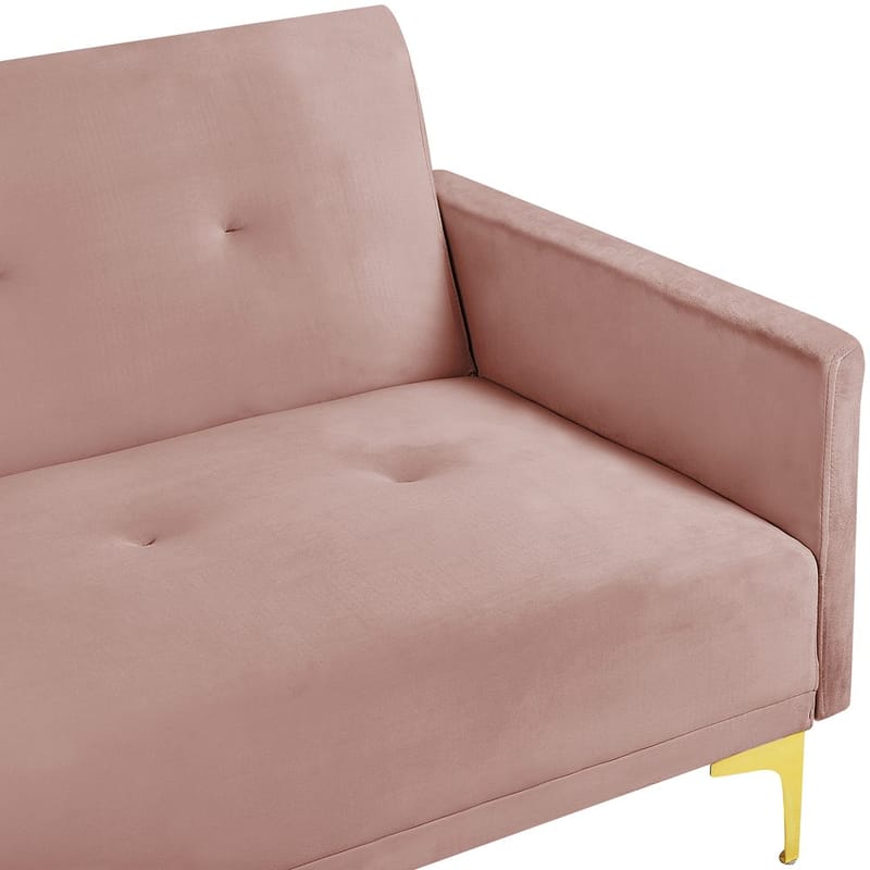 3-seters sofa Lucan - Rosa, Gull - Møbler - Sofaer - Sovesofaer