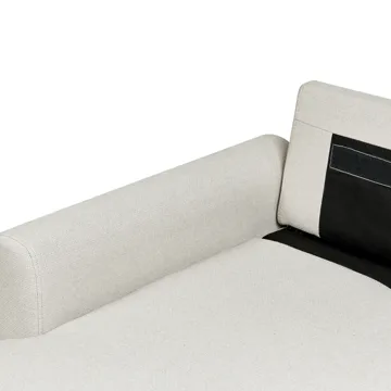 3-seters sofa Nassjo høyrevendt - Lys beige - Møbler - Sofaer - Sovesofaer