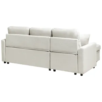 3-seters sofa Nassjo høyrevendt - Lys beige - Møbler - Sofaer - Sovesofaer