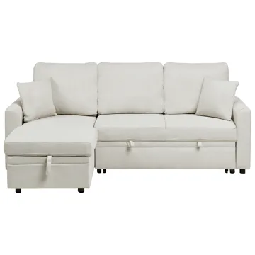 3-seters sofa Nassjo høyrevendt - Lys beige - Møbler - Sofaer - Sovesofaer