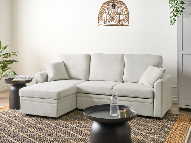 3-seters sofa Nassjo høyrevendt - Lys beige - Møbler - Sofaer - Sovesofaer
