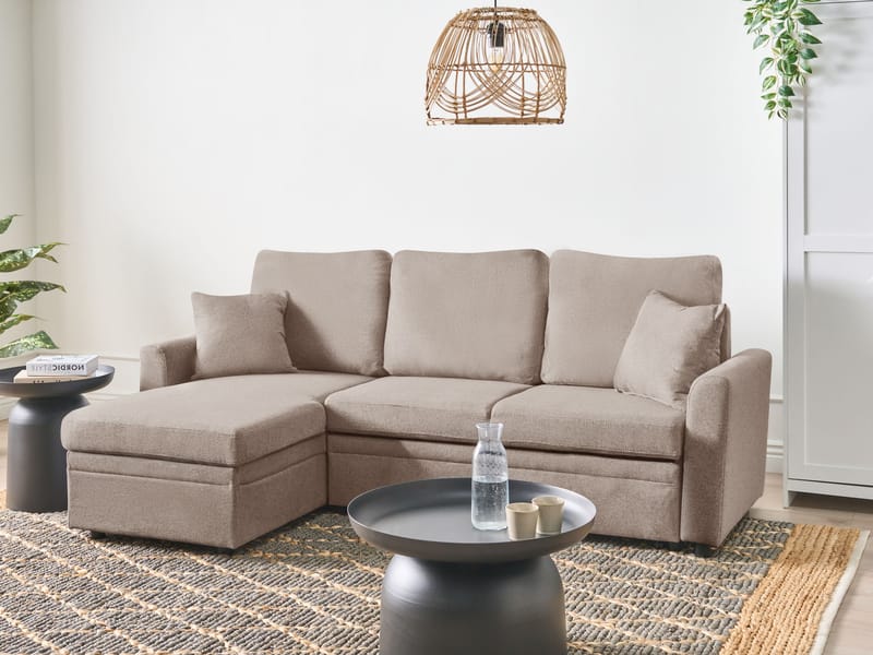 3-seters sofa Nassjo høyrevendt - Lys brun - Møbler - Sofaer - Sovesofaer
