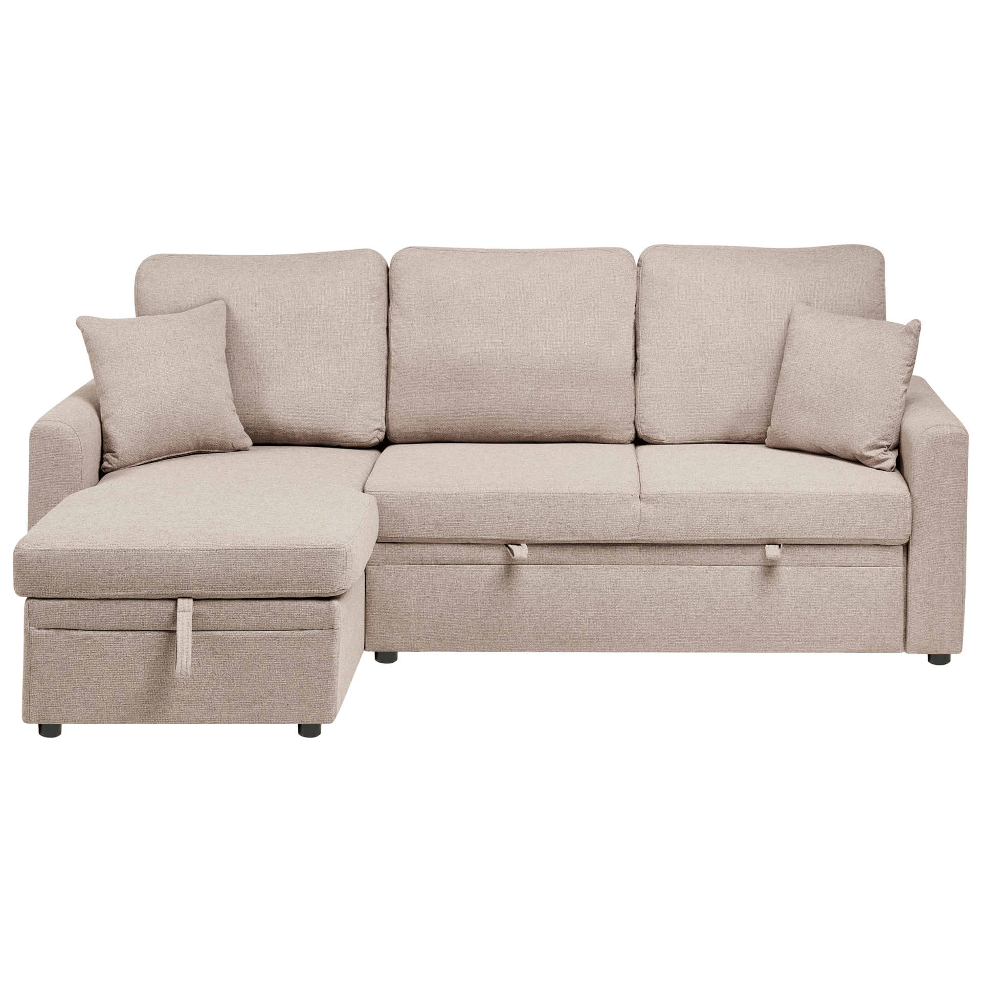 3-seters sofa Nassjo høyrevendt - Lys brun