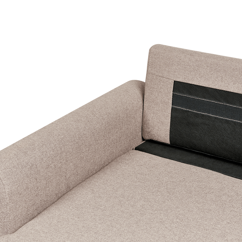 3-seters sofa Nassjo høyrevendt - Lys brun - Møbler - Sofaer - Sovesofaer