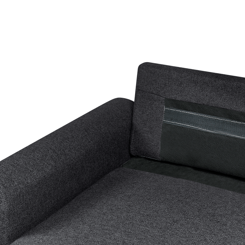 3-seters sofa Nassjo høyrevendt - Svart - Møbler - Sofaer - Sovesofaer