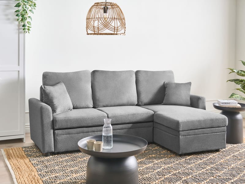 3-seters sofa Nassjo venstrevendt - Grå - Møbler - Sofaer - Sovesofaer