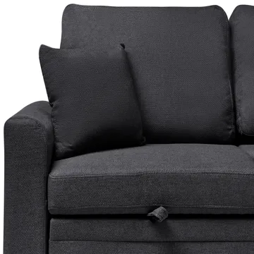 3-seters sofa Nassjo venstrevendt - Svart - Møbler - Sofaer - Sovesofaer