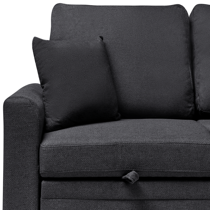 3-seters sofa Nassjo venstrevendt - Svart - Møbler - Sofaer - Sovesofaer