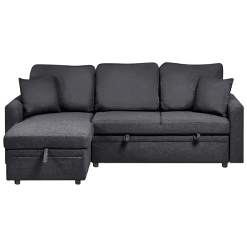 3-seters sofa Nassjo venstrevendt - Svart - Møbler - Sofaer - Sovesofaer
