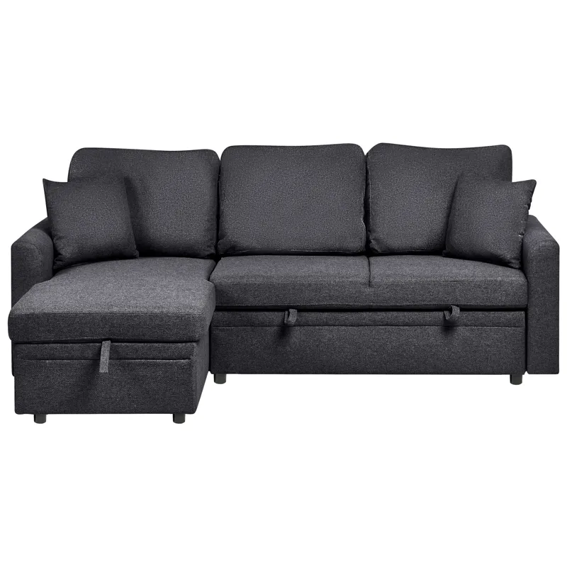 3-seters sofa Nassjo venstrevendt, Svart