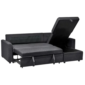 3-seters sofa Nassjo venstrevendt - Svart - Møbler - Sofaer - Sovesofaer