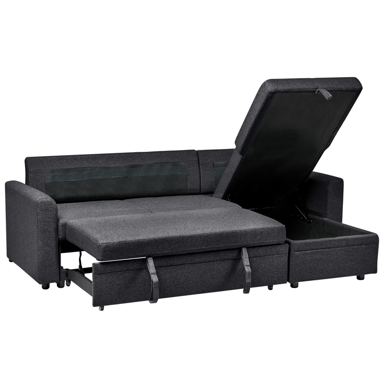 3-seters sofa Nassjo venstrevendt - Svart - Møbler - Sofaer - Sovesofaer