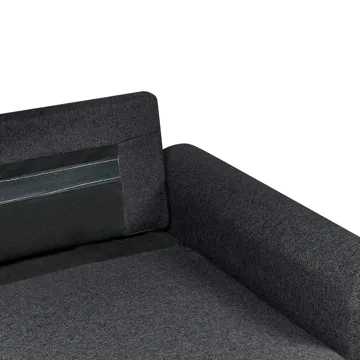 3-seters sofa Nassjo venstrevendt - Svart - Møbler - Sofaer - Sovesofaer
