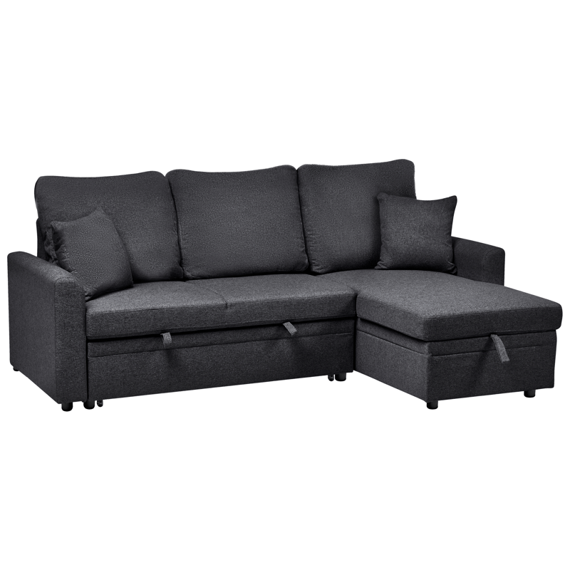 3-seters sofa Nassjo venstrevendt - Svart - Møbler - Sofaer - Sovesofaer
