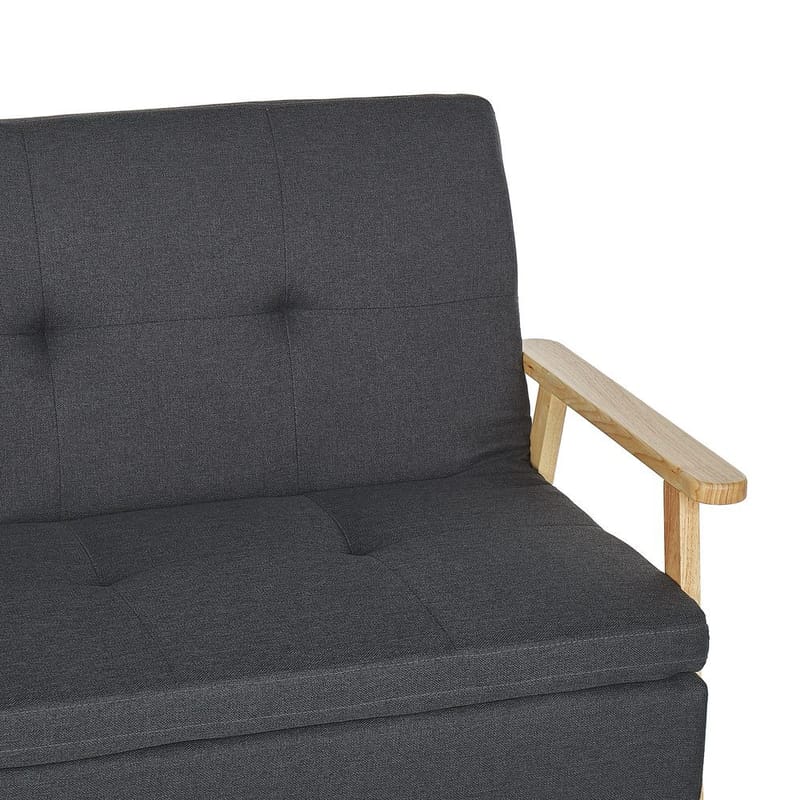 3-seters sofa Tjorn - Mørk grå, lyst tre - Møbler - Sofaer - Sovesofaer