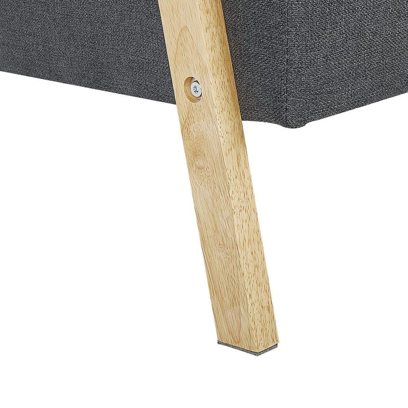 3-seters sofa Tjorn - Mørk grå, lyst tre - Møbler - Sofaer - Sovesofaer