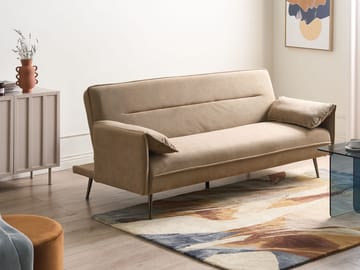 3-seters sofa Vayla - Lysebrun - Møbler - Sofaer - Sovesofaer