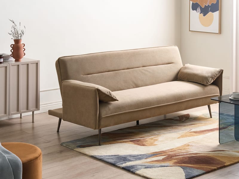 3-seters sofa Vayla - Lysebrun - Møbler - Sofaer - Sovesofaer