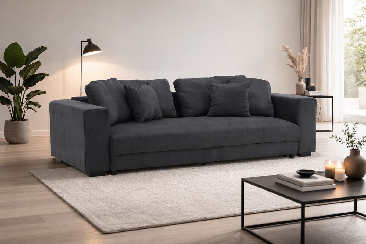 3-seters sofa Venture Home Bellman Mørkegrå 250 x 95 x 78 - mørkegrå