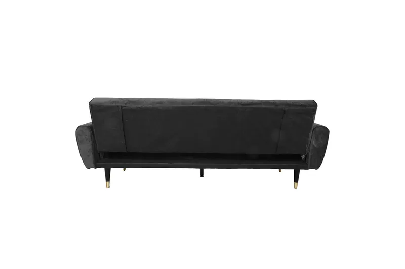Falun Bäddsoffa 214x83 cm Grå Sammet Grey - Møbler - Sofaer - Sovesofaer - 3 seters sovesofa