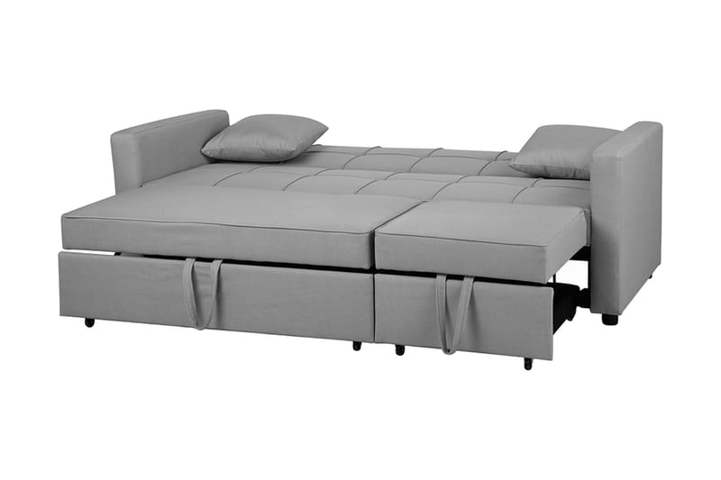 Glomma 3-seter Uttrekkbar Sovesofa 181x207 cm i Stoff - Grå - Møbler - Sofaer - Sovesofaer - 3 seters sovesofa