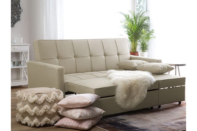 Glomma Sovesofa 207 cm - Beige - Møbler - Sofaer - Sovesofaer - 3 seters sovesofa