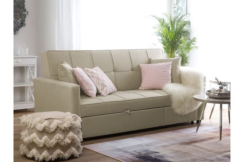 Glomma Sovesofa 207 cm - Beige - Møbler - Sofaer - Sovesofaer - 3 seters sovesofa