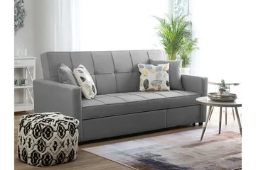 Glomma Sovesofa 207 cm - Grå - Møbler - Sofaer - Sovesofaer - 3 seters sovesofa