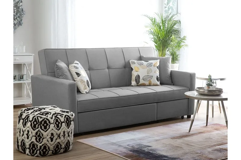 Glomma Sovesofa 207 cm - Grå - Møbler - Sofaer - Sovesofaer - 3 seters sovesofa