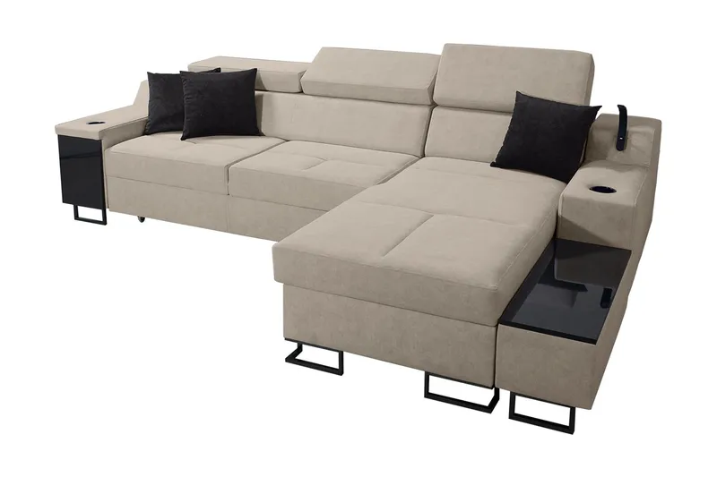 3-seters Sovesofa Høyre, Beige