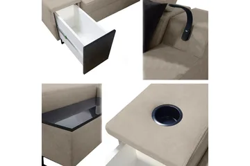 3-seters Sovesofa Høyre - Blå - Møbler - Sofaer - Sovesofaer