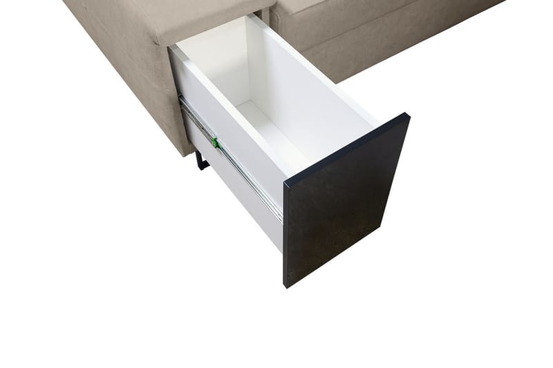 3-seters Sovesofa Høyre - Svart - Møbler - Sofaer - Sovesofaer