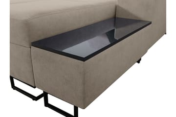 3-seters Sovesofa Høyre - Svart - Møbler - Sofaer - Sovesofaer