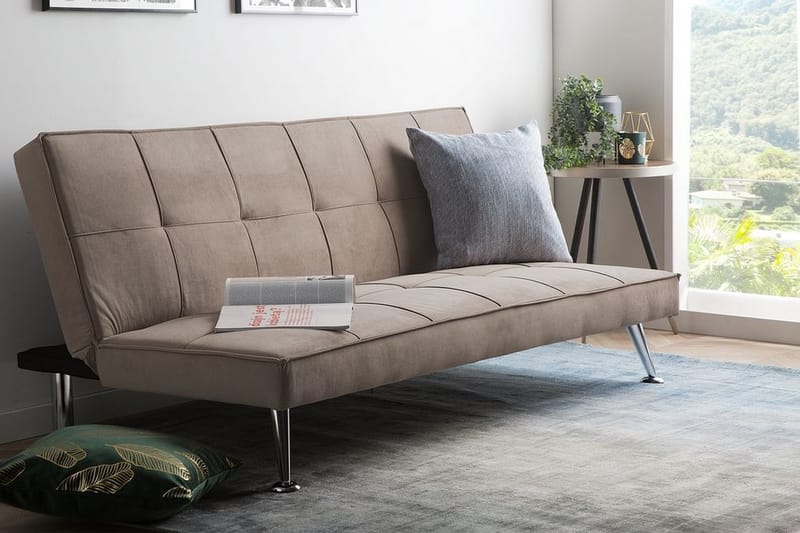 Hasle Sovesofa 168 cm - Beige - Møbler - Sofaer - Sovesofaer - 3 seters sovesofa