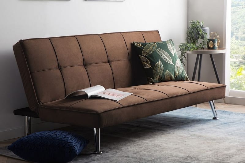 Hasle Sovesofa 168 cm - Brun - Møbler - Sofaer - Sovesofaer - 3 seters sovesofa