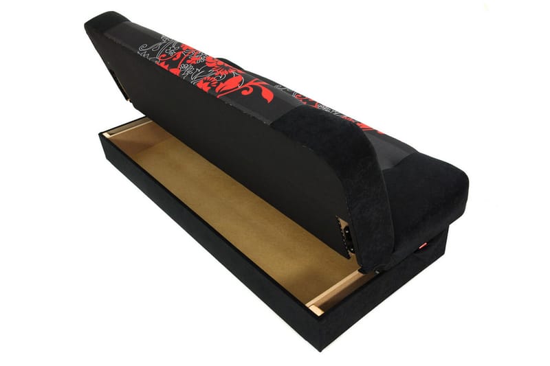 Jonas Sovesofa 195x87x86 cm - Rød - Møbler - Sofaer - Sovesofaer - 3 seters sovesofa