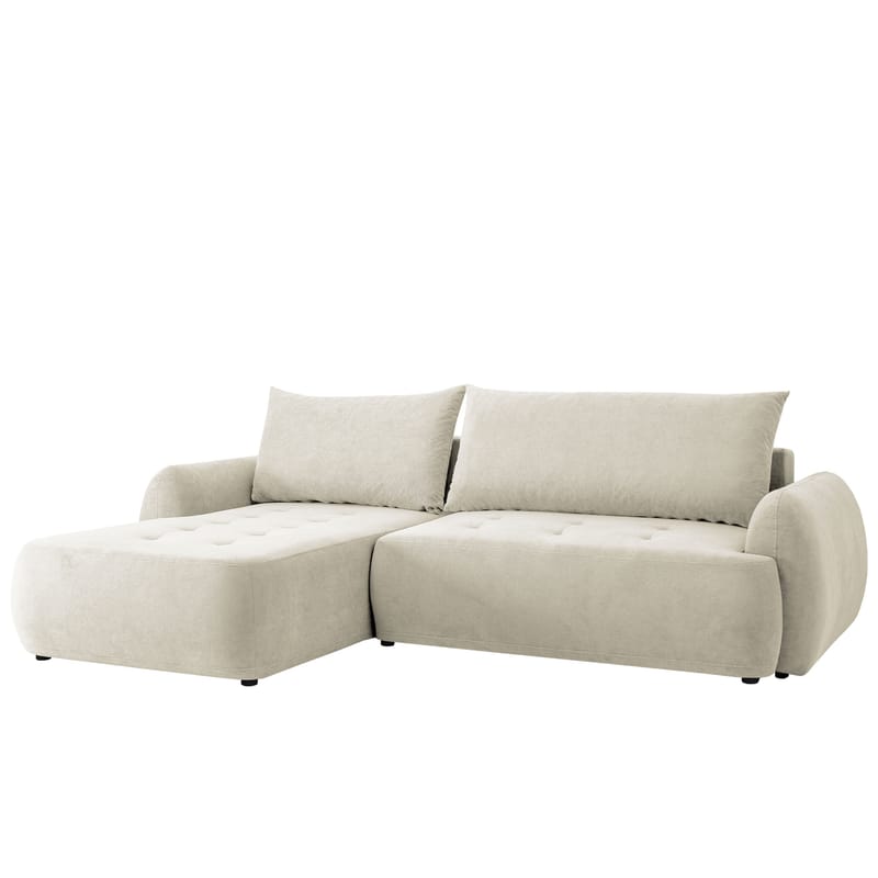 3-seters sovesofa med divan BUENO Cruz 09 Venstrevendt, Lys beige