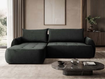 3-seters sovesofa med divan BUENO Cruz 97 Venstrevendt - Mørkegrå - Møbler - Sofaer - Sovesofaer