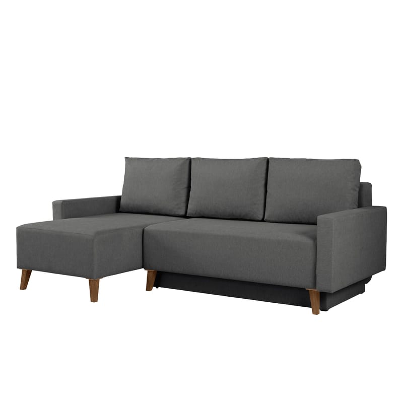 3-seters sovesofa med divan OVIEDO Verita 88, Grå