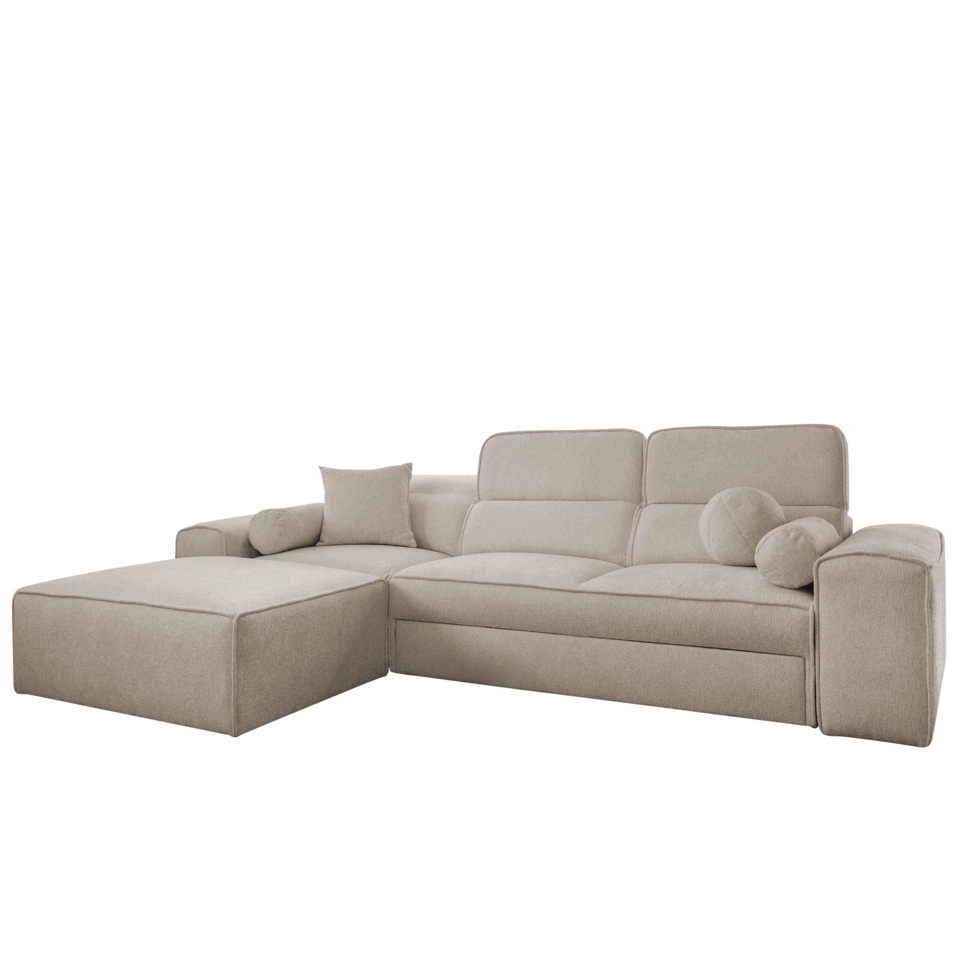 3-seters sovesofa med divan VITO Velo 623 Venstrevendt - Beige