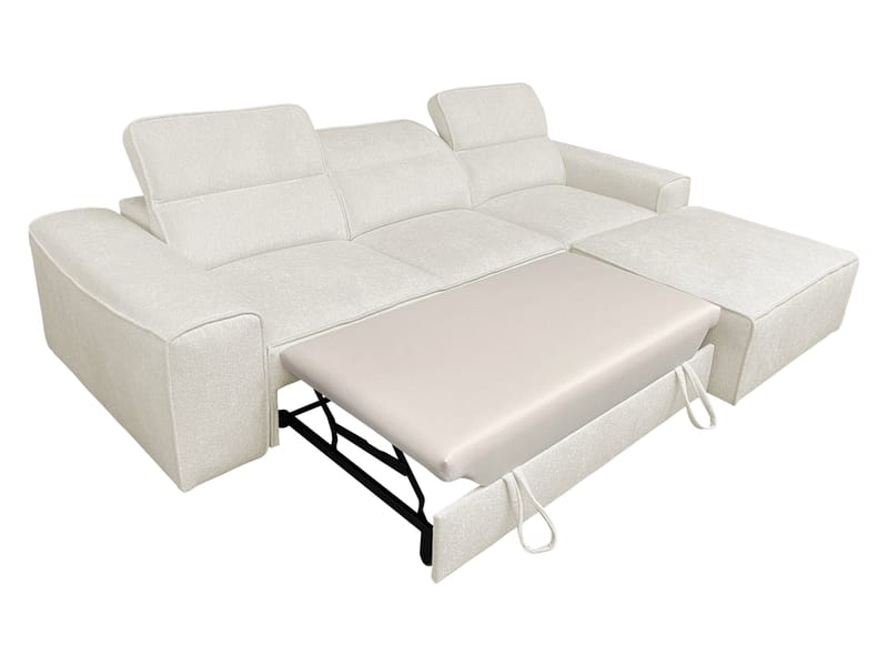 3-seters sovesofa med divan VITO Velo 635 Venstrevendt - Mørkegrå - Møbler - Sofaer - Sovesofaer