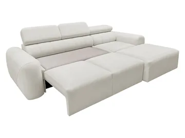 3-seters sovesofa med divan VOLARE Velo 621 Høyrevendt - Hvit - Møbler - Sofaer - Sovesofaer