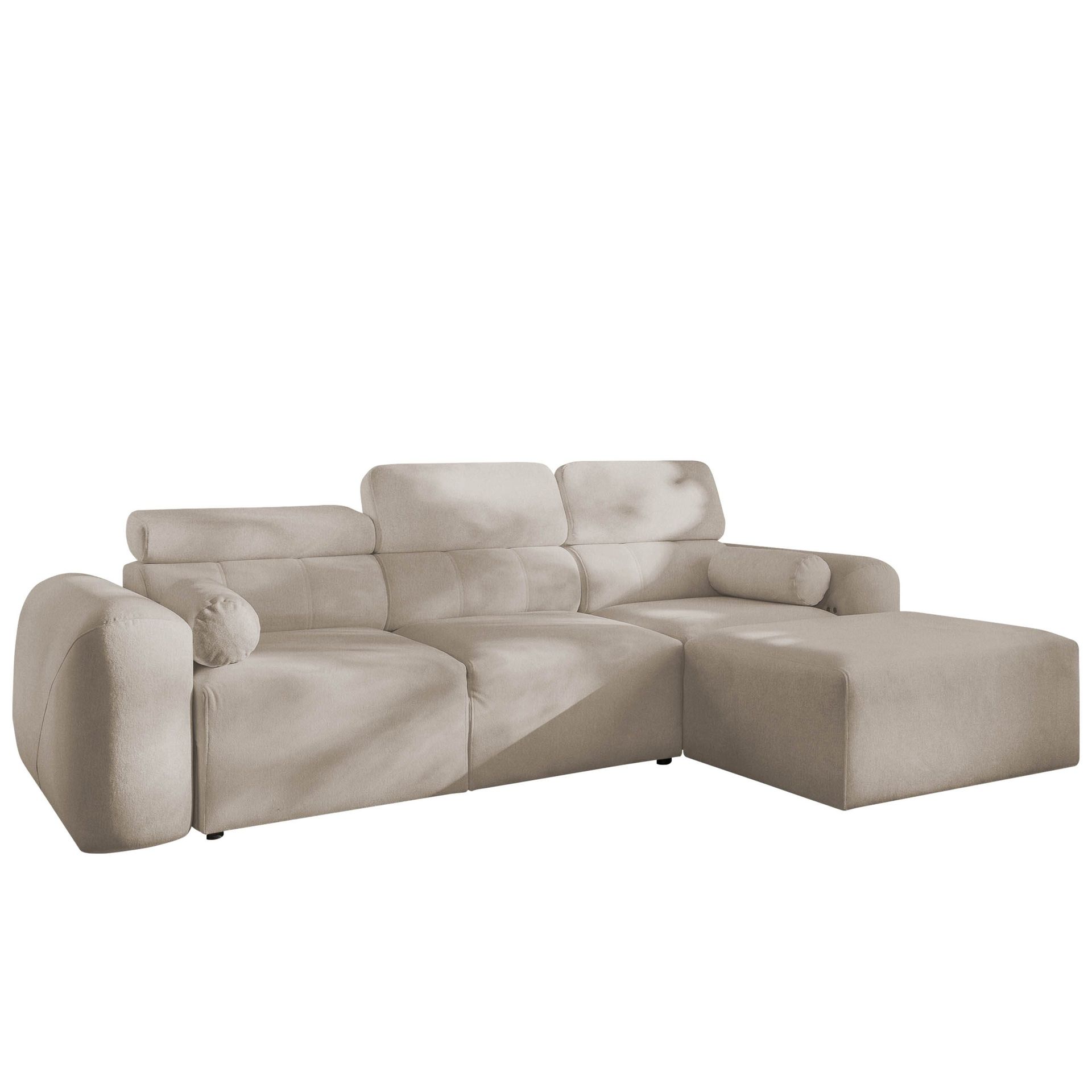 3-seters sovesofa med divan VOLARE Velo 623 Høyrevendt - Beige