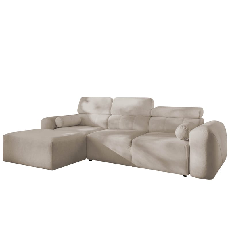 3-seters sovesofa med divan VOLARE Velo 623 Venstrevendt, Beige
